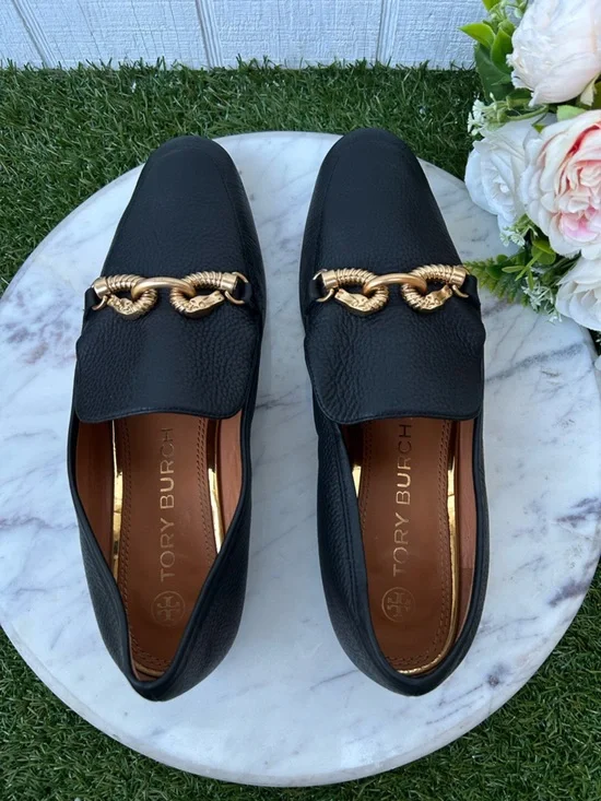 Tory Burch Jessa Horsebit Flat black 
Loafers women size 9.5 gently used - Picture 12 of 16